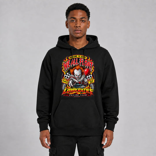 LOWKRATIEF We All Float Oversize-Hoodie mit Frontprint