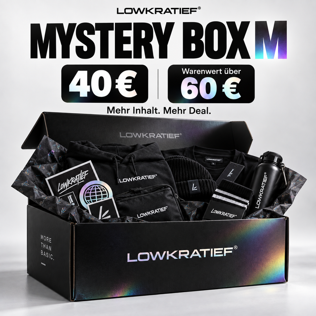 Lowkratief Mystery Box Größe M – 40 € – Warenwert über 60 €